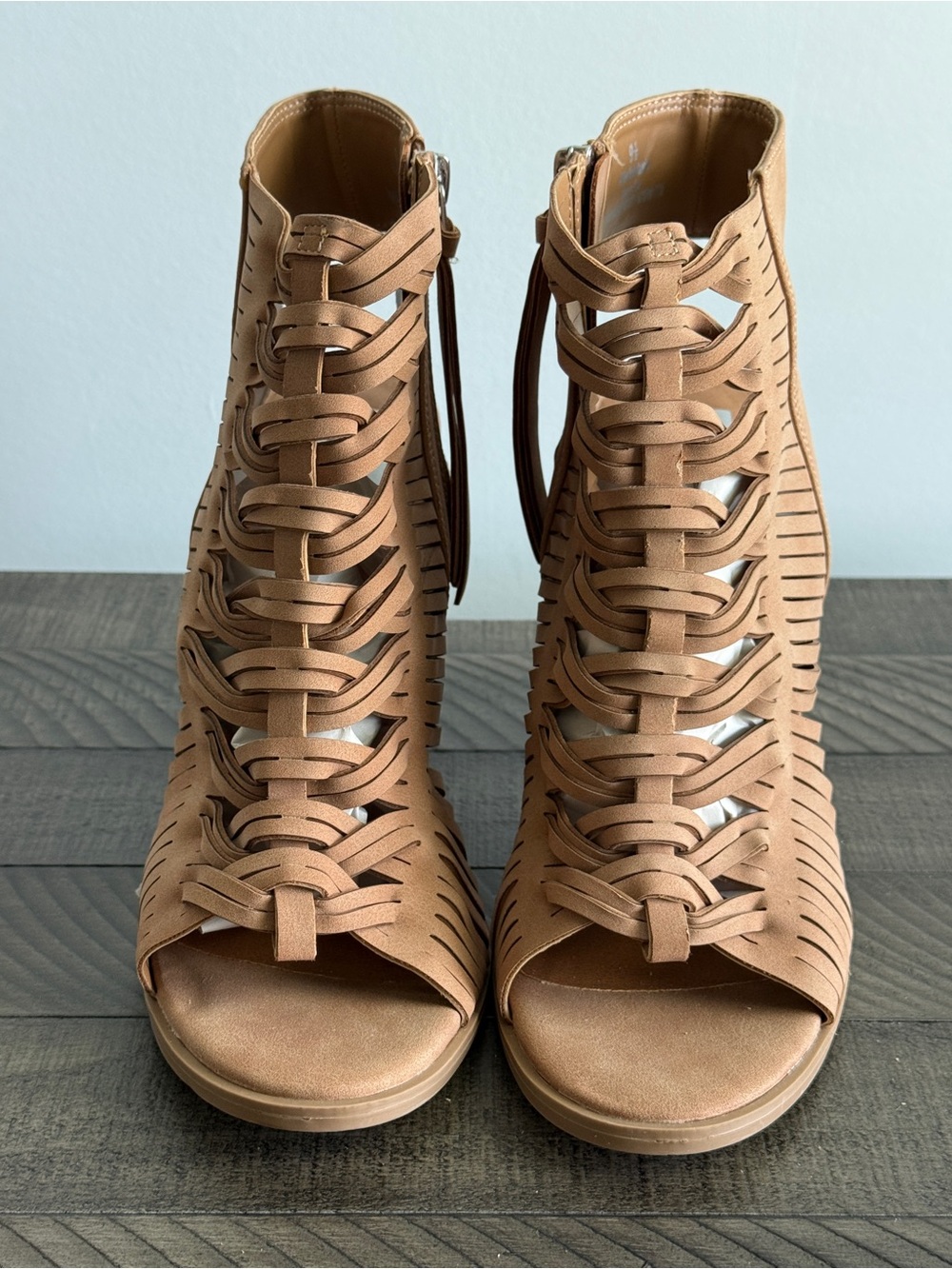 DV by Dolce Vita Ankle Booties | Open Toe Braided Style Size 9.5 - Picture 3 of 10